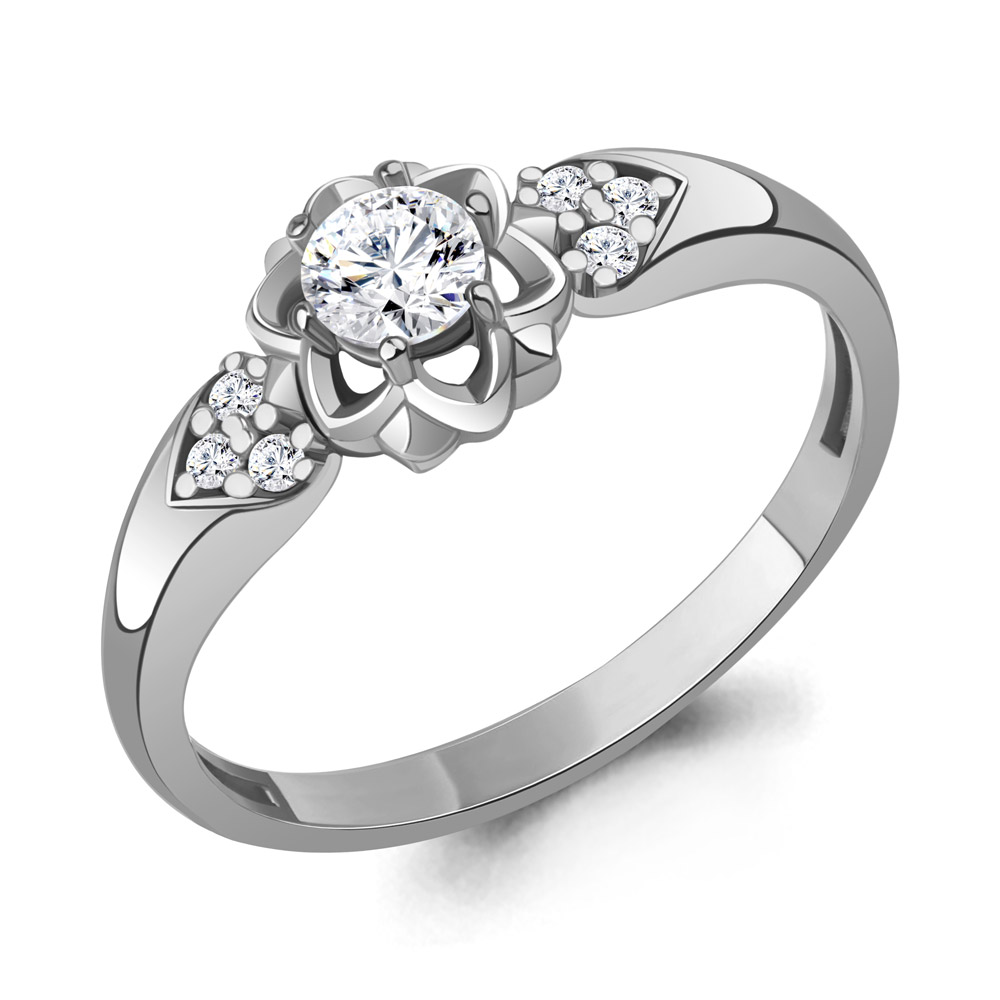 68645А Кольцо из Серебра с фианитами