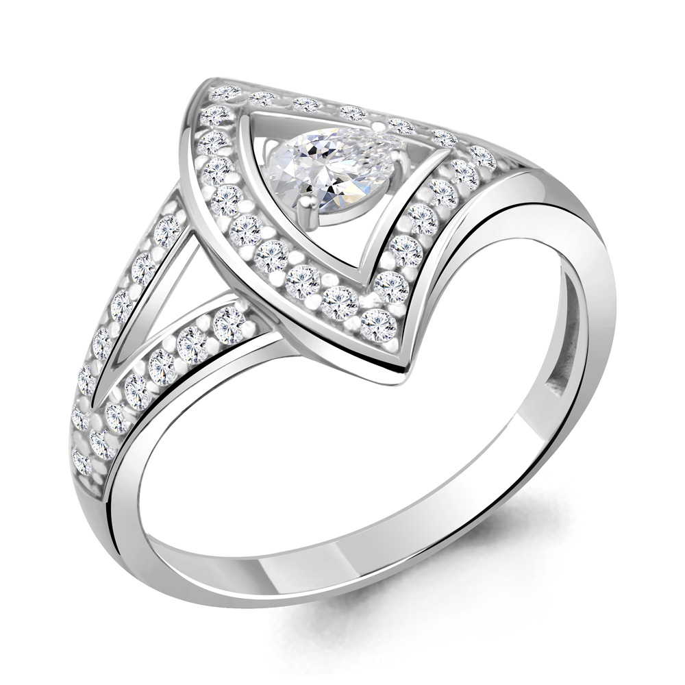 68667А Кольцо из Серебра с фианитами