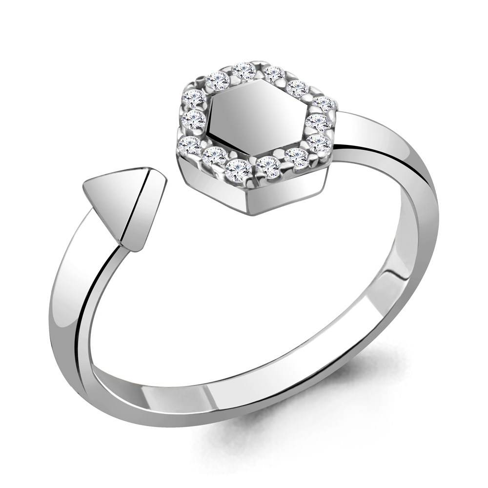 68675А Кольцо из Серебра с фианитами