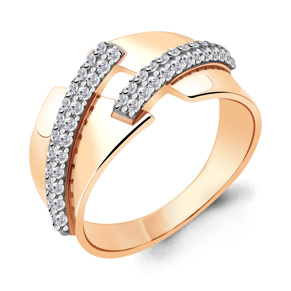 68684А Кольцо из Золота с фианитами