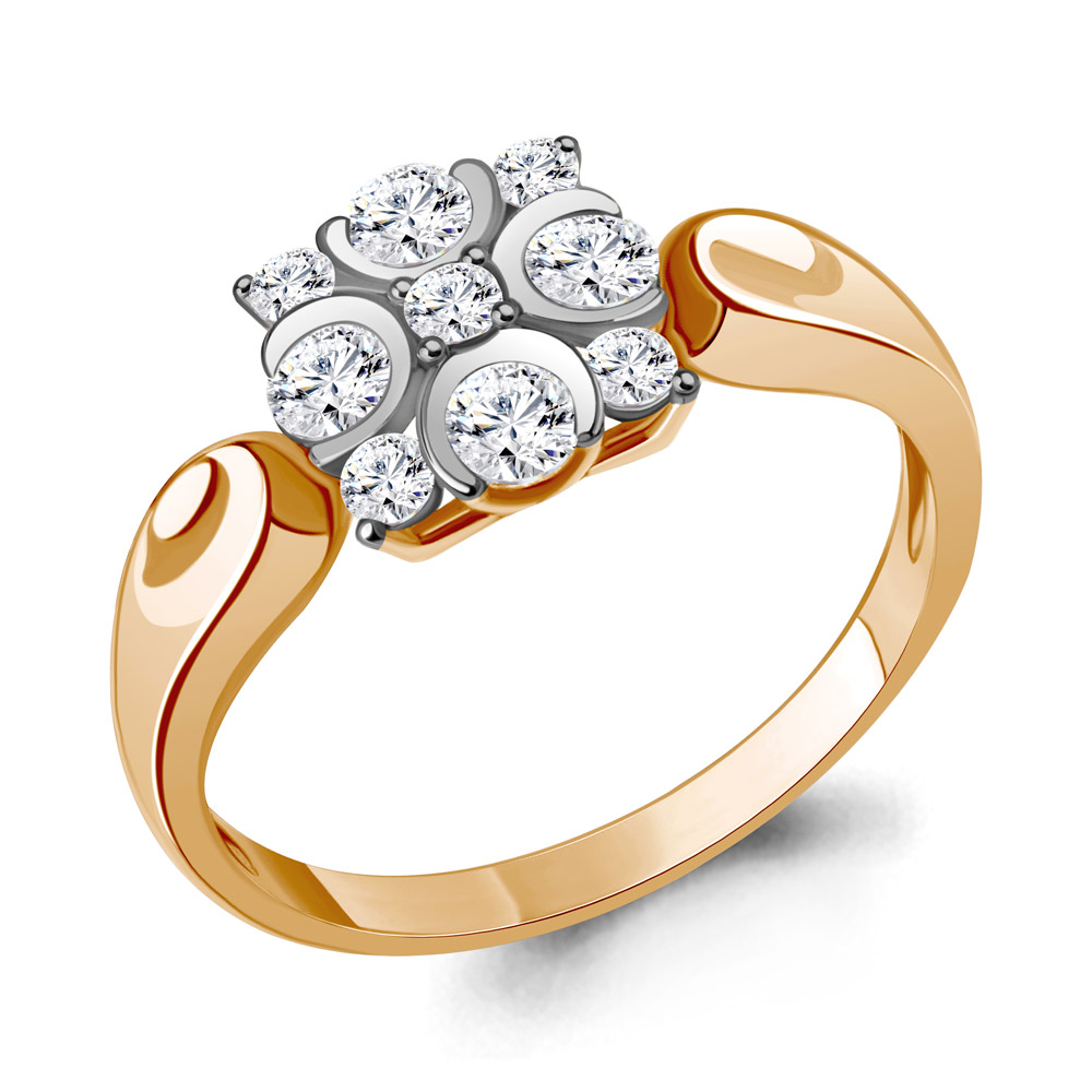 68715А Кольцо из Золота с фианитами