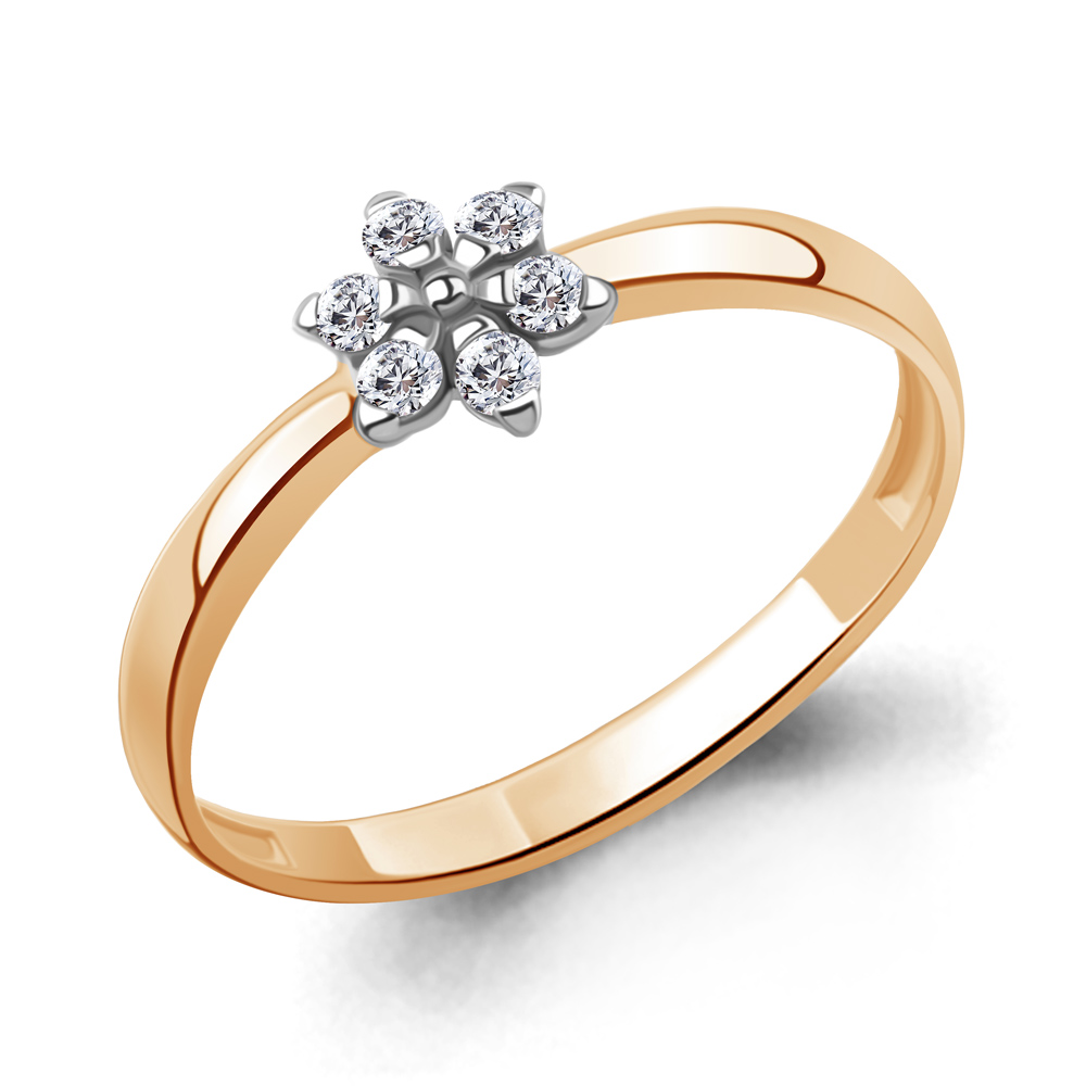 68728А Кольцо из Золота с фианитами