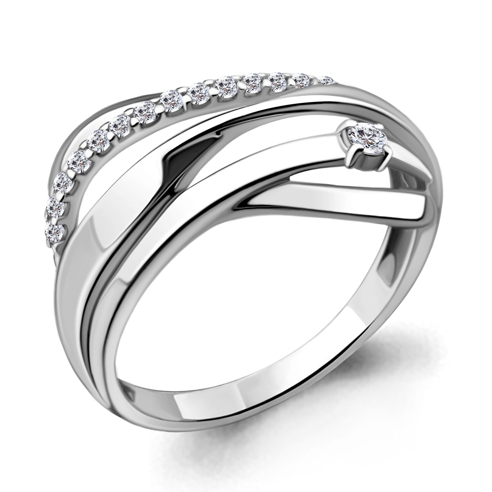 68763А Кольцо из Серебра с фианитами