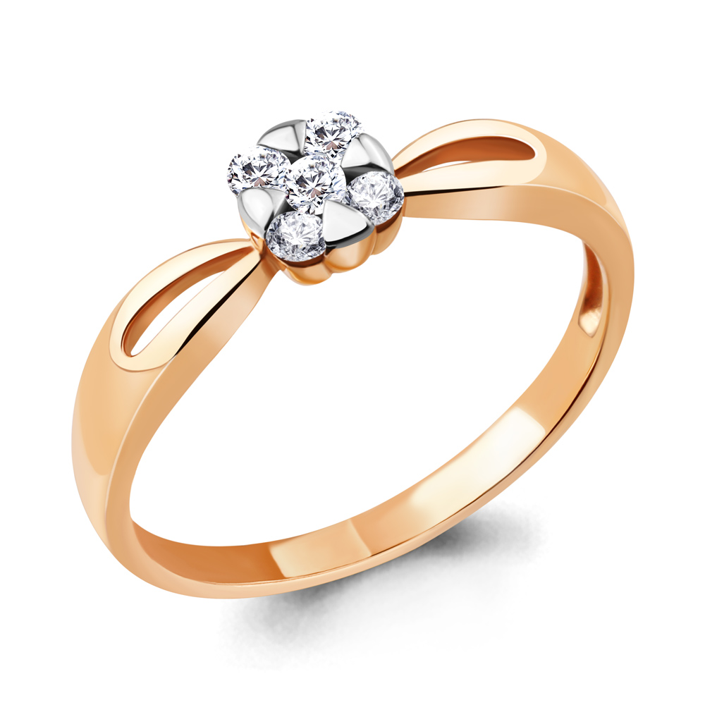 68768А Кольцо из Золота с фианитами