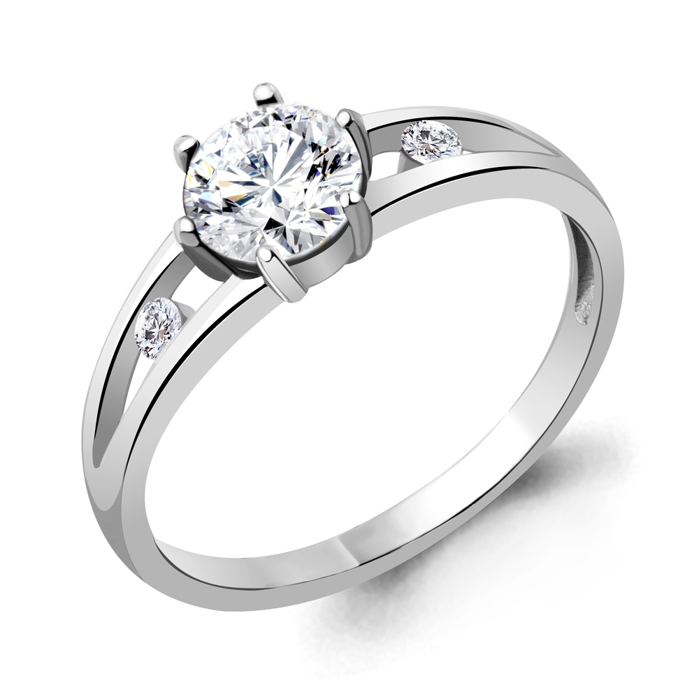 68784А Кольцо из Серебра с фианитами