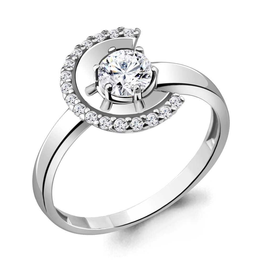 68809А Кольцо из Серебра с фианитами