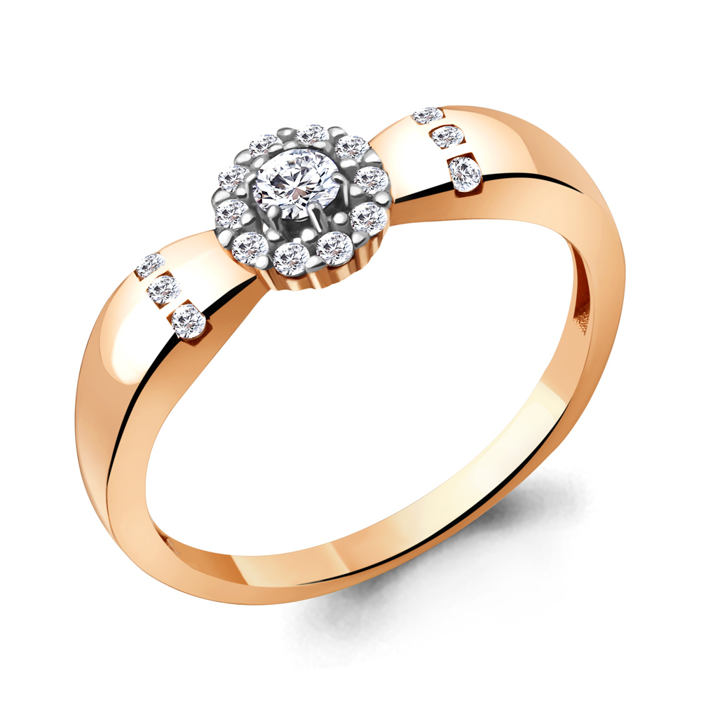 68811А Кольцо из Золота с фианитами