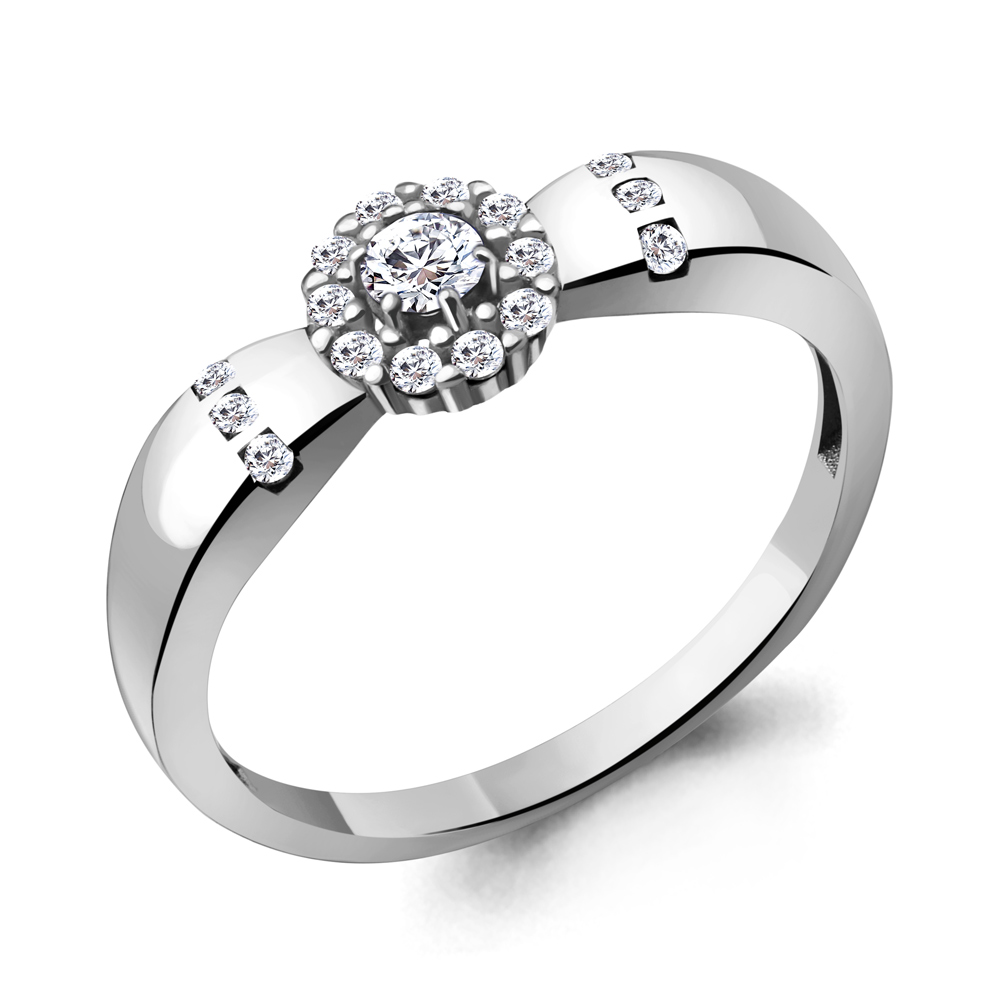 68811А Кольцо из Серебра с фианитами