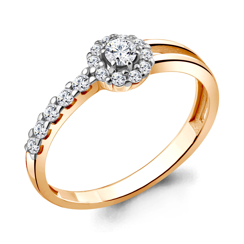 68812А Кольцо из Золота с фианитами