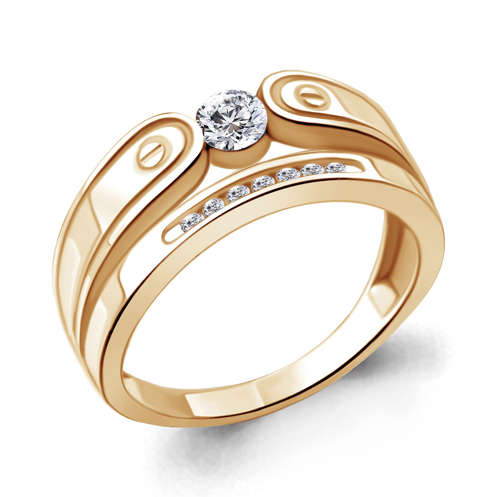 68827А Кольцо из Золота с фианитами