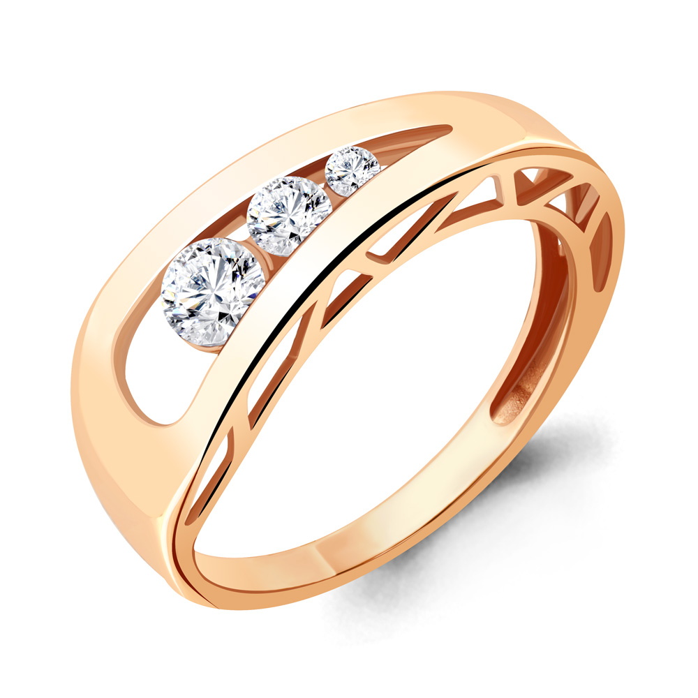 68828А Кольцо из Золота с фианитами