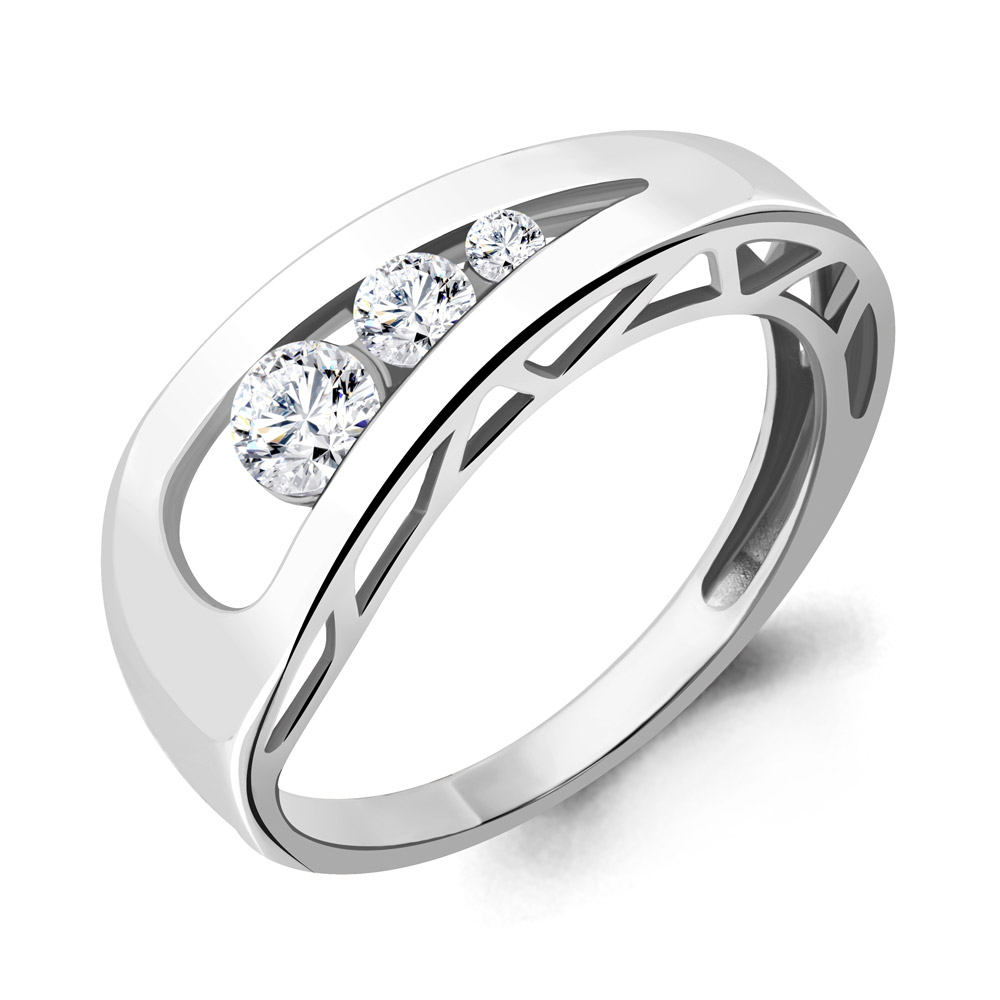 68828А Кольцо из Серебра с фианитами