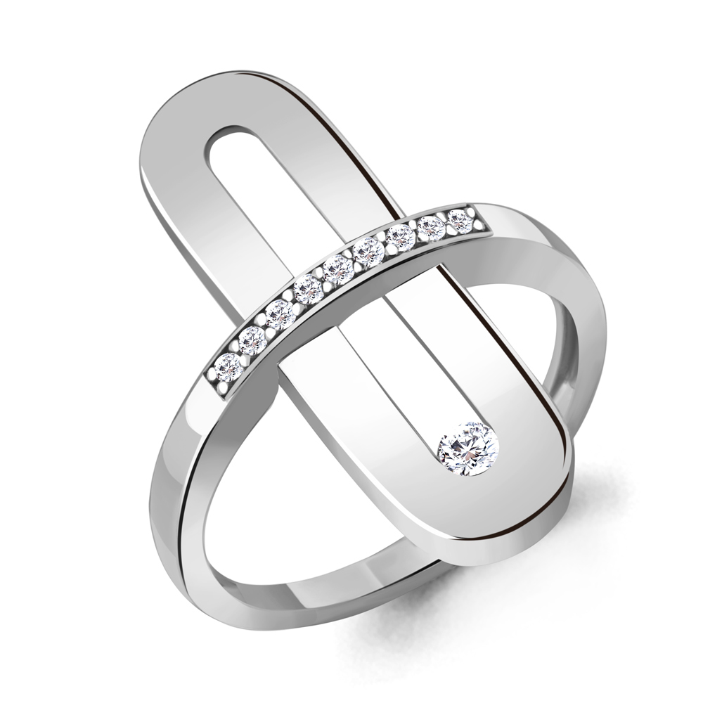 68834А Кольцо из Серебра с фианитами