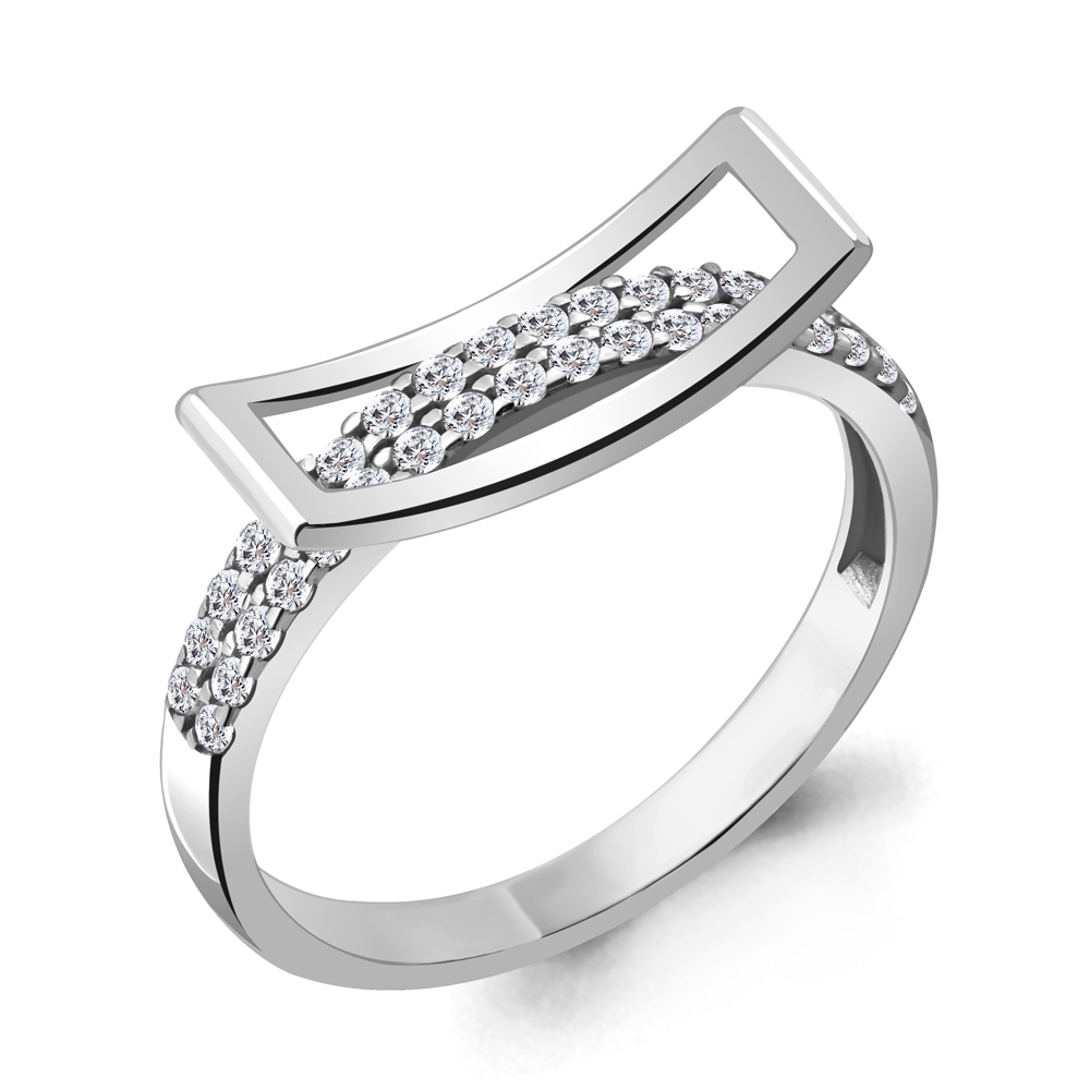 68835А Кольцо из Серебра с фианитами