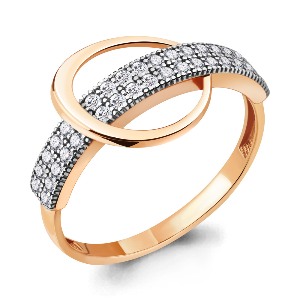 68837А Кольцо из Золота с фианитами