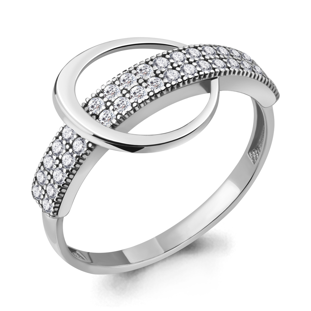 68837А Кольцо из Серебра с фианитами