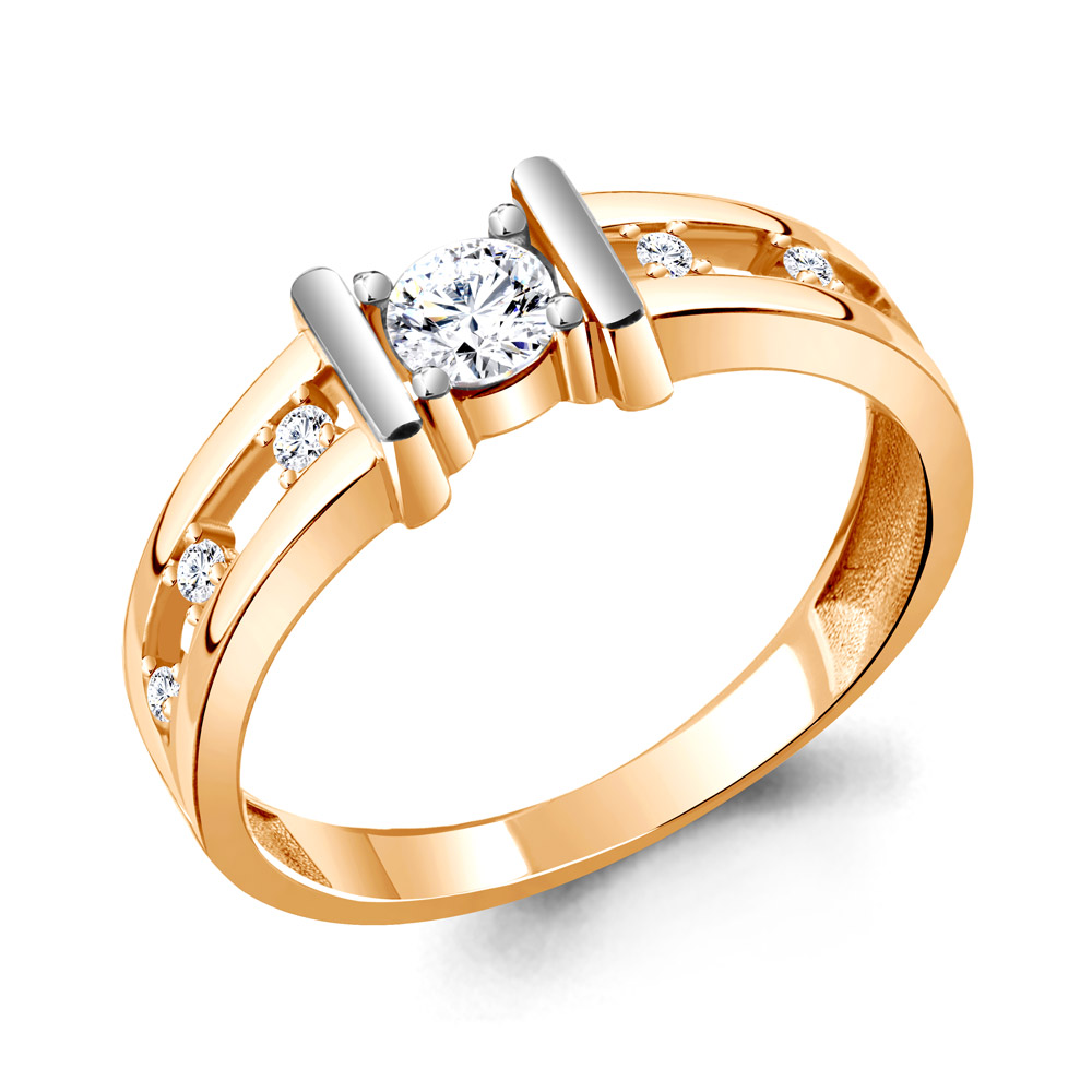 68858А Кольцо из Золота с фианитами