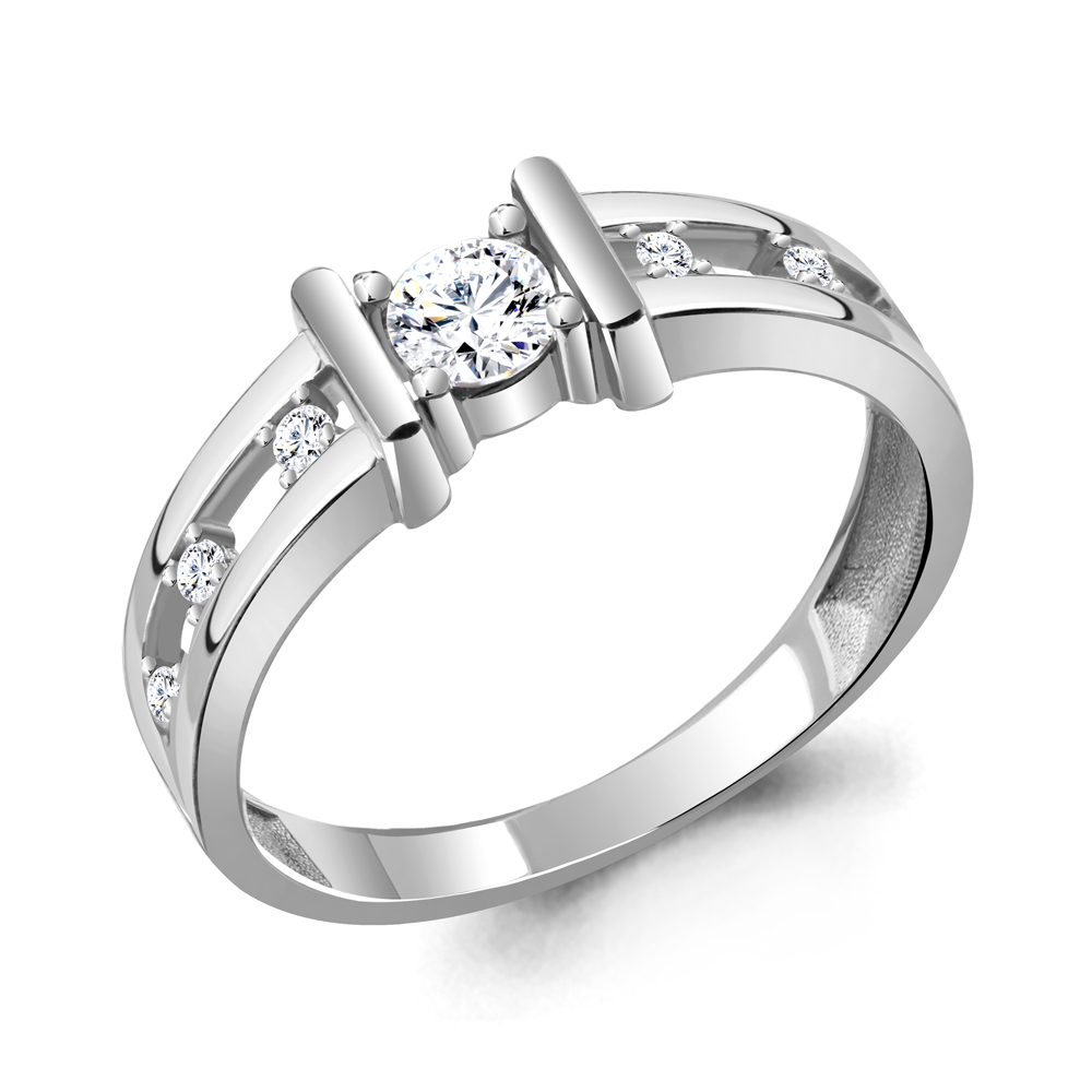 68858А Кольцо из Серебра с фианитами