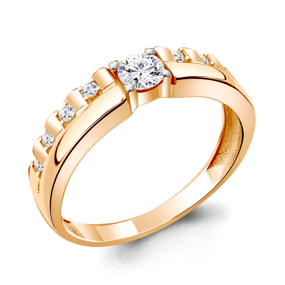 68862А Кольцо из Золота с фианитами