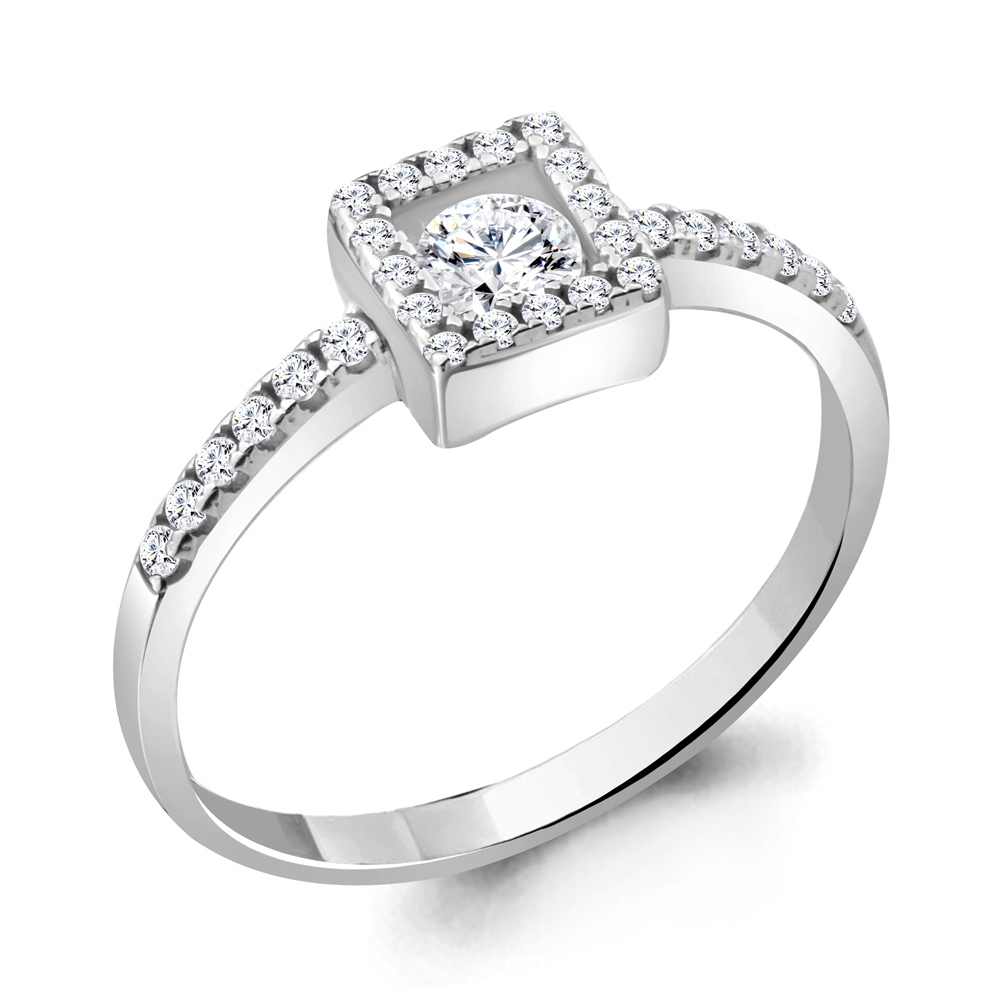 68906А Кольцо из Серебра с фианитами