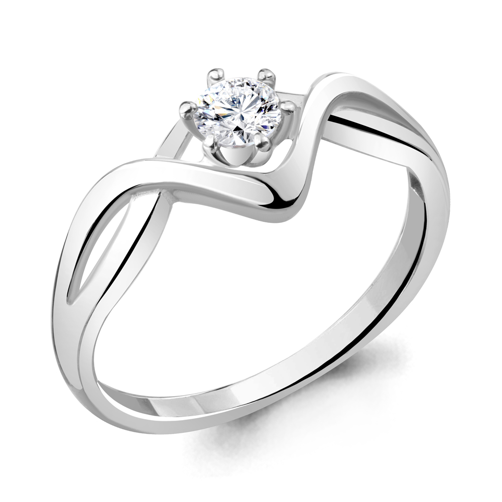 68942А Кольцо из Серебра с фианитом