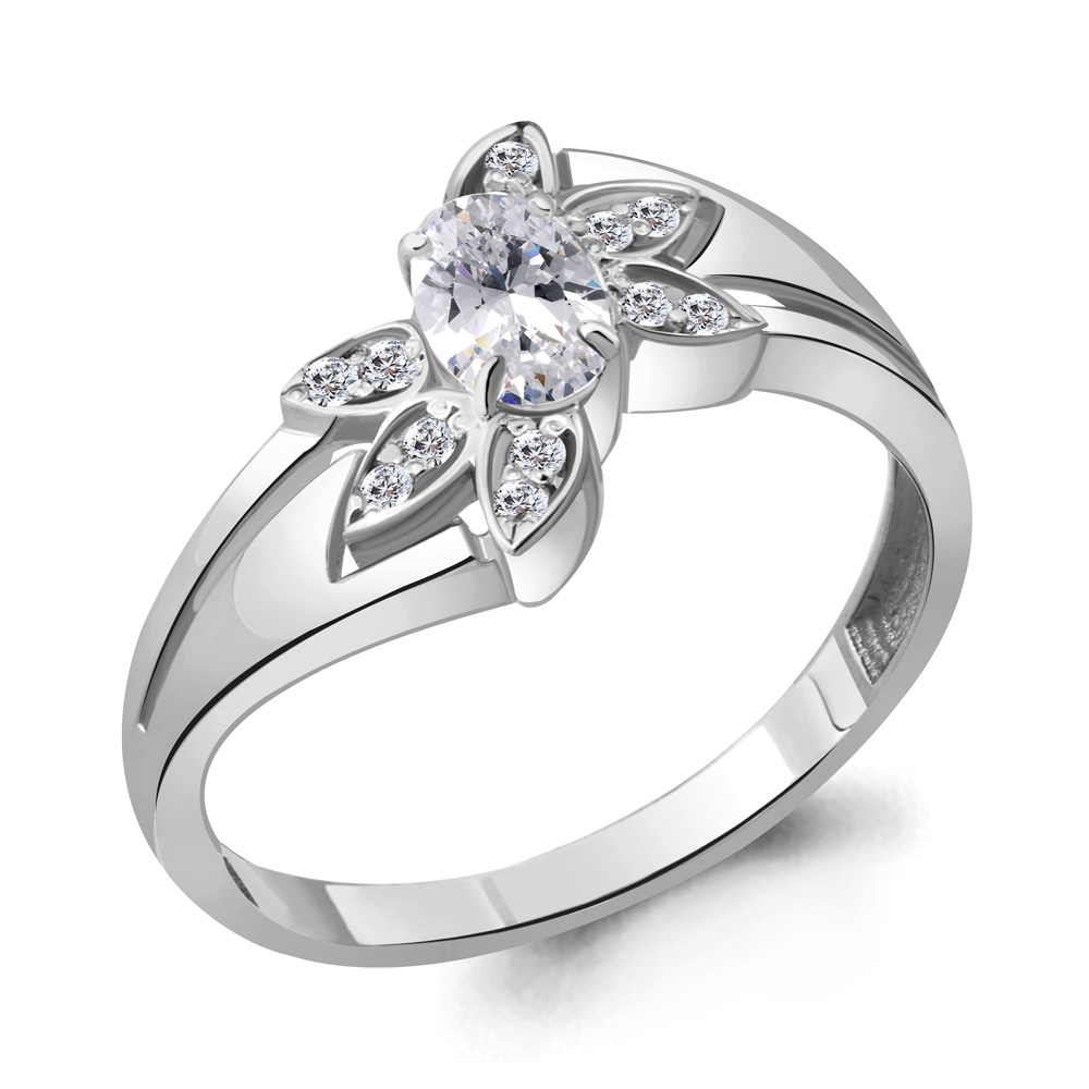 69156А Кольцо из Серебра с фианитами