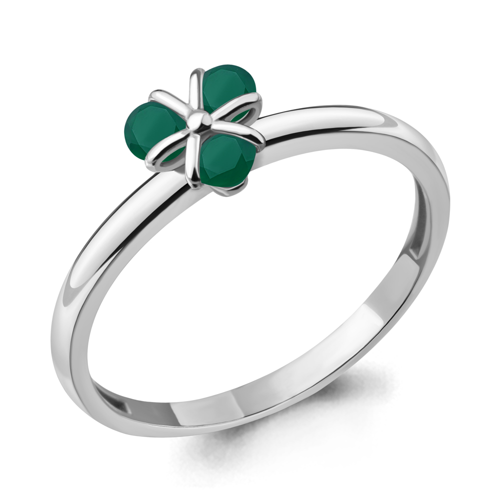 6925309 Кольцо из Серебра с агатами