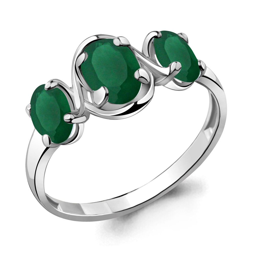 6926509 Кольцо из Серебра с агатами