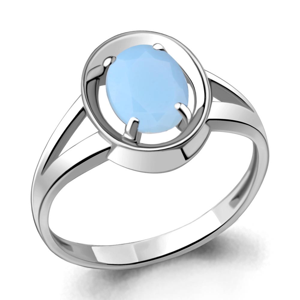 69419605 Кольцо из Серебра с нанохалцедоном