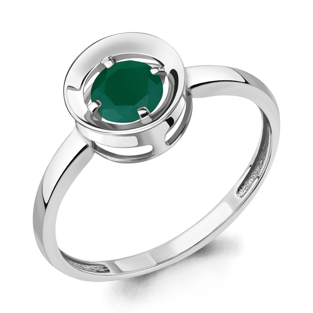 6942009 Кольцо из Серебра с агатом