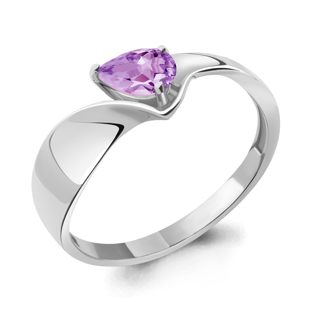6945904 Кольцо из Серебра с аметистом