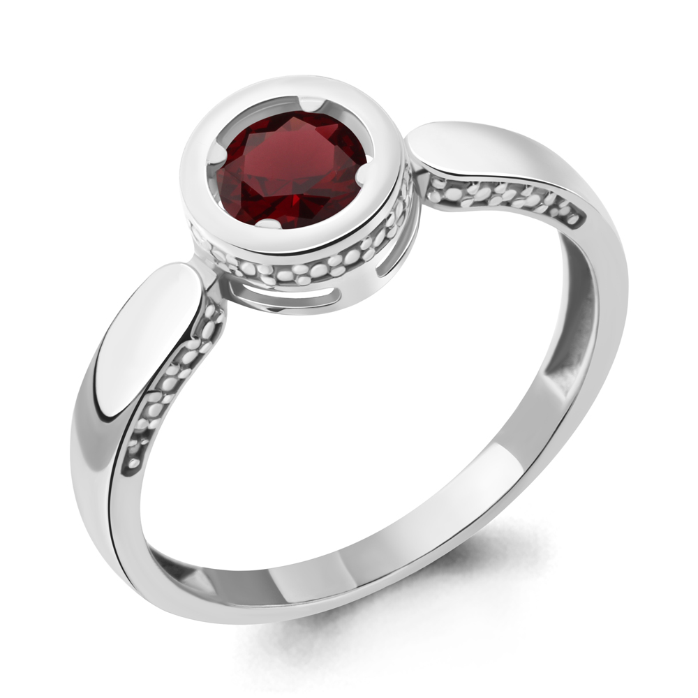6948403 Кольцо из Серебра с гранатом