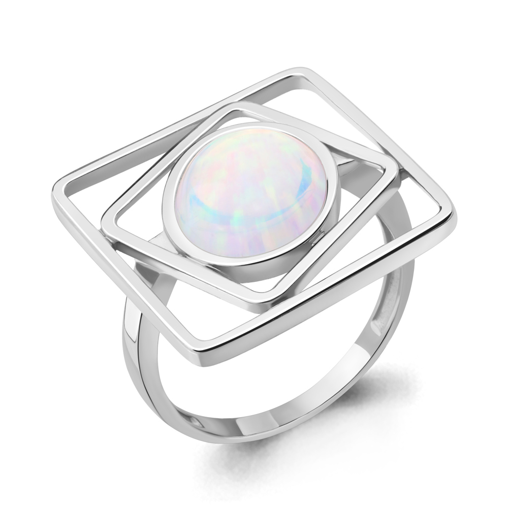 6949798 Кольцо из Серебра с опалом иск.