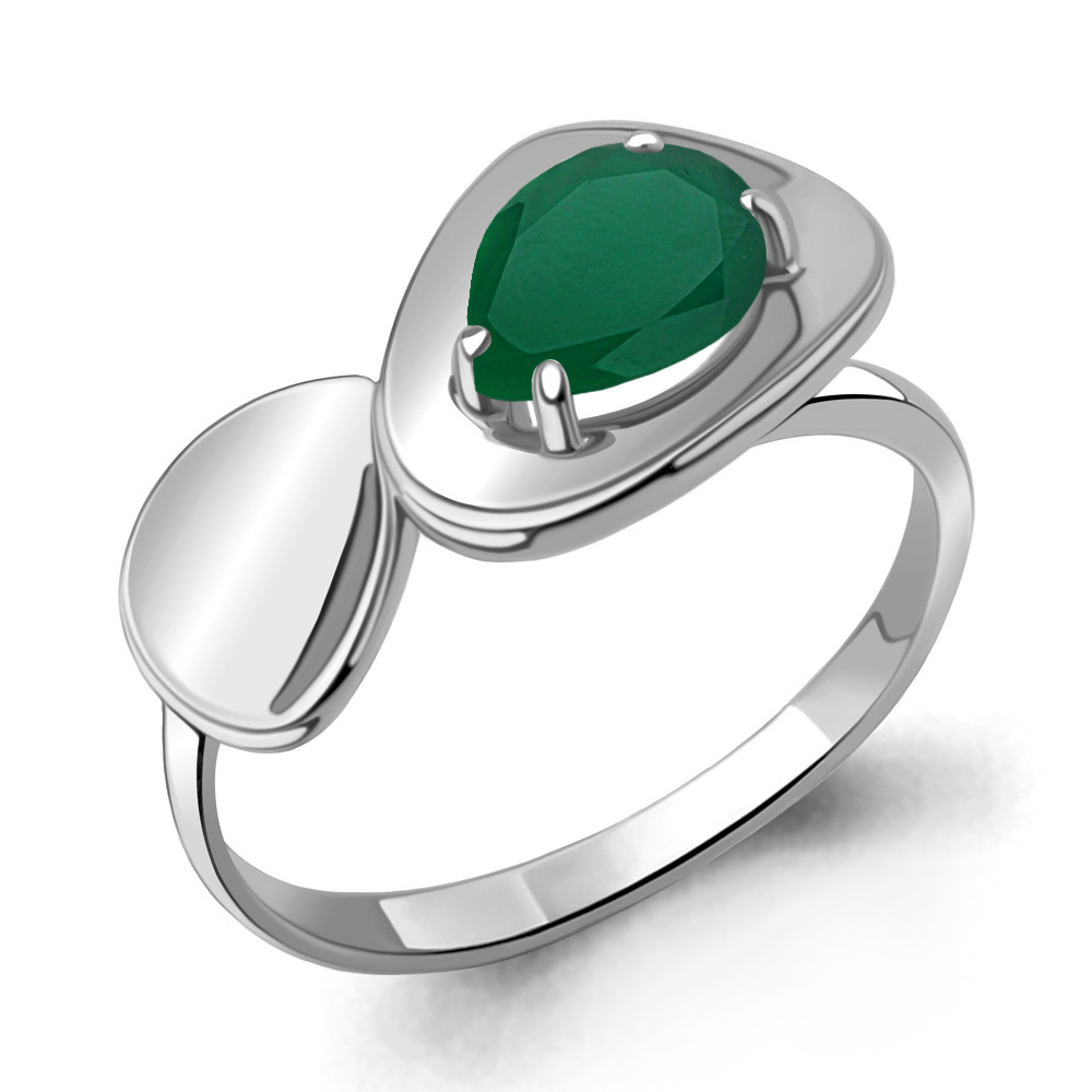 6960209 Кольцо из Серебра с агатом