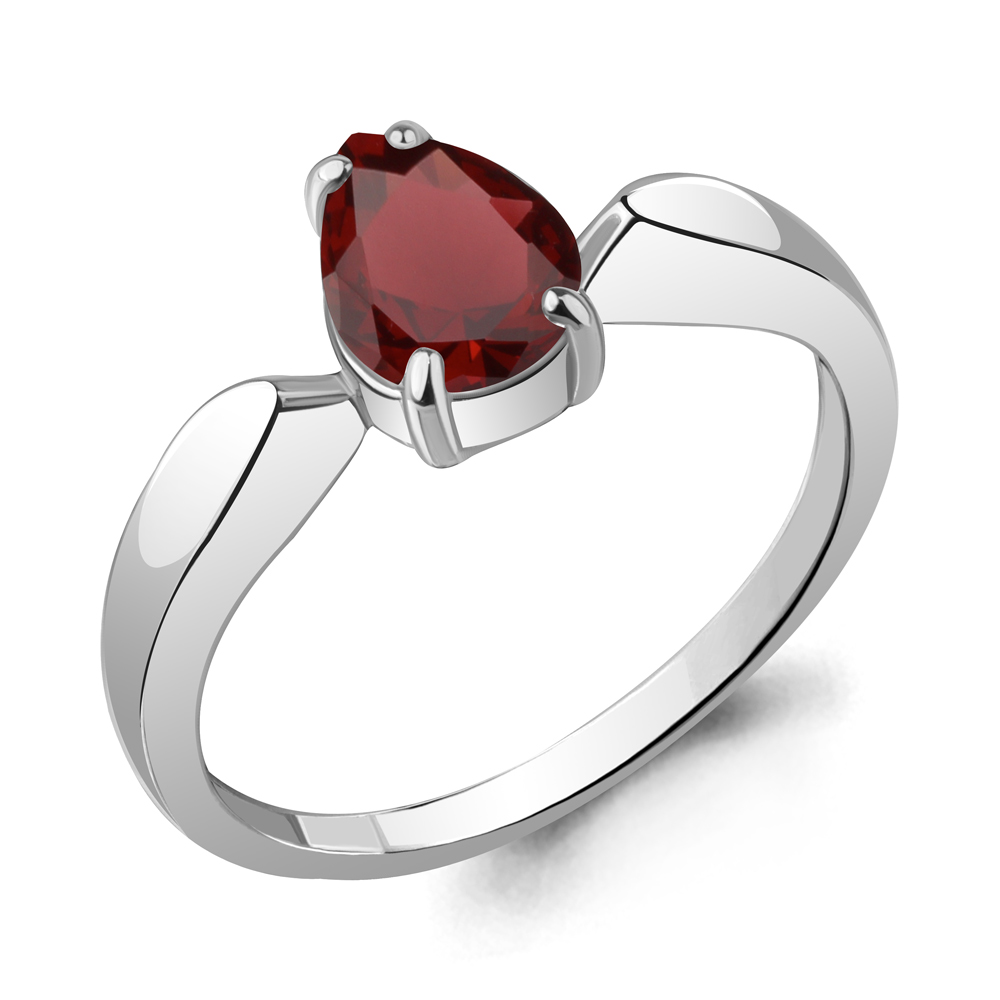 6962703 Кольцо из Серебра с гранатом