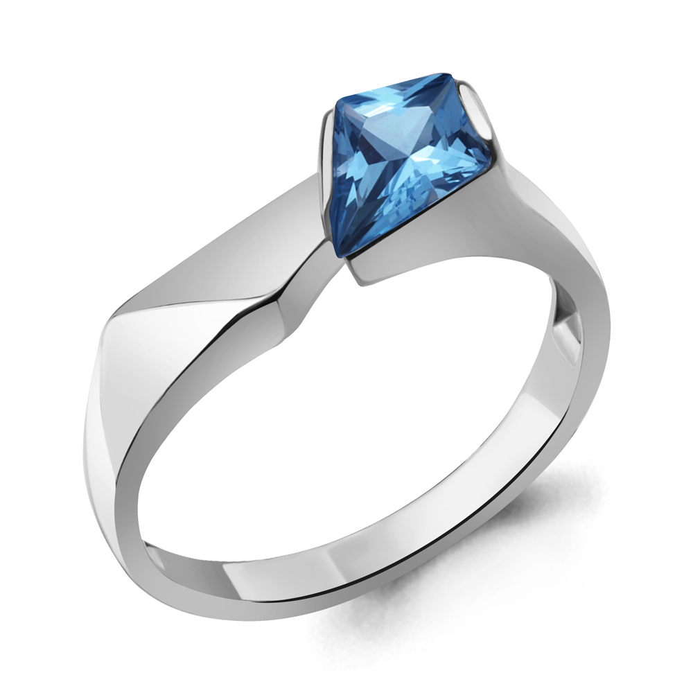 6976593 Кольцо из Серебра с нанотопазом лондон