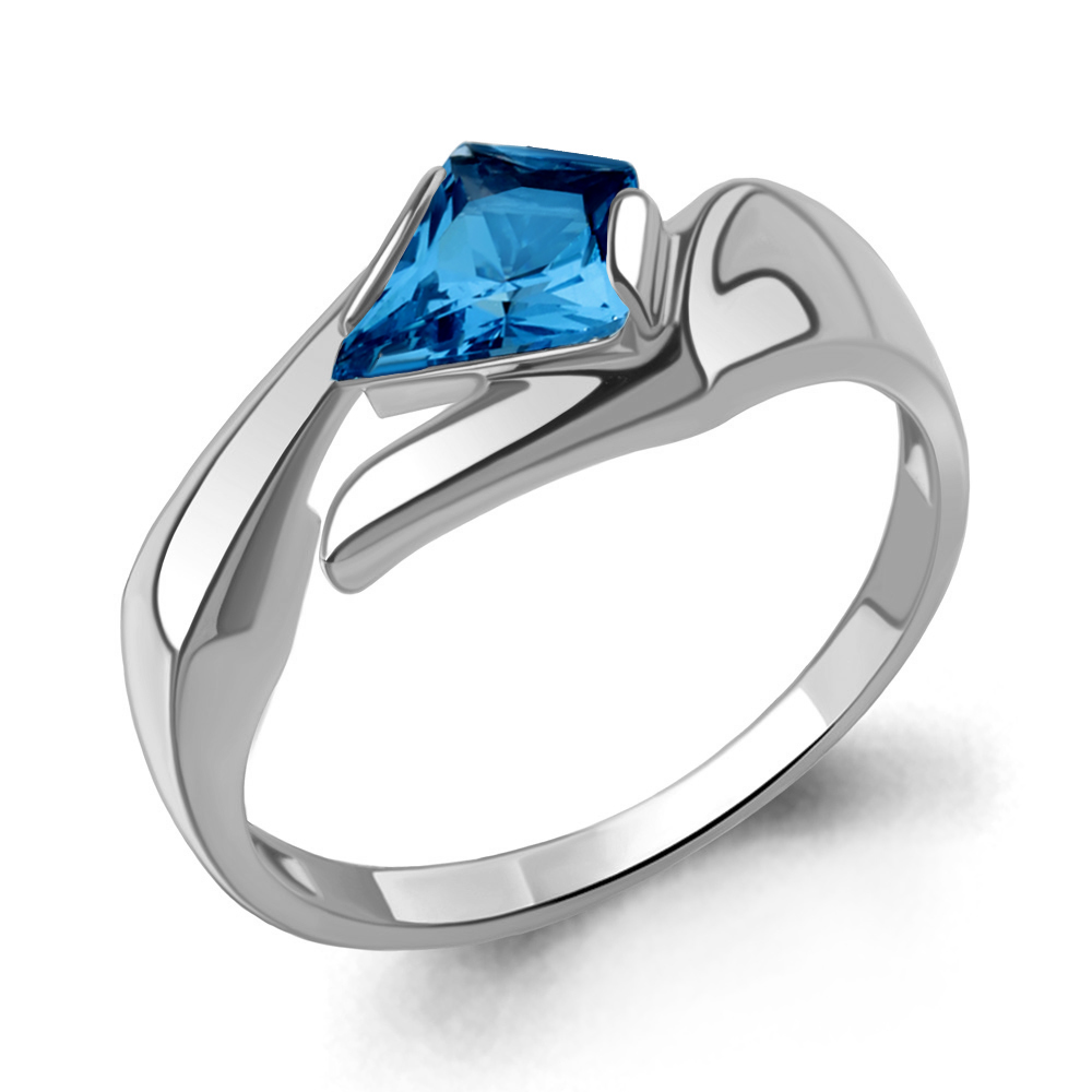 6976693 Кольцо из Серебра с нанотопазом лондон