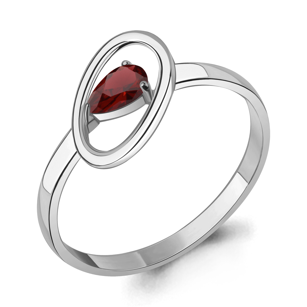 6981503 Кольцо из Серебра с гранатом