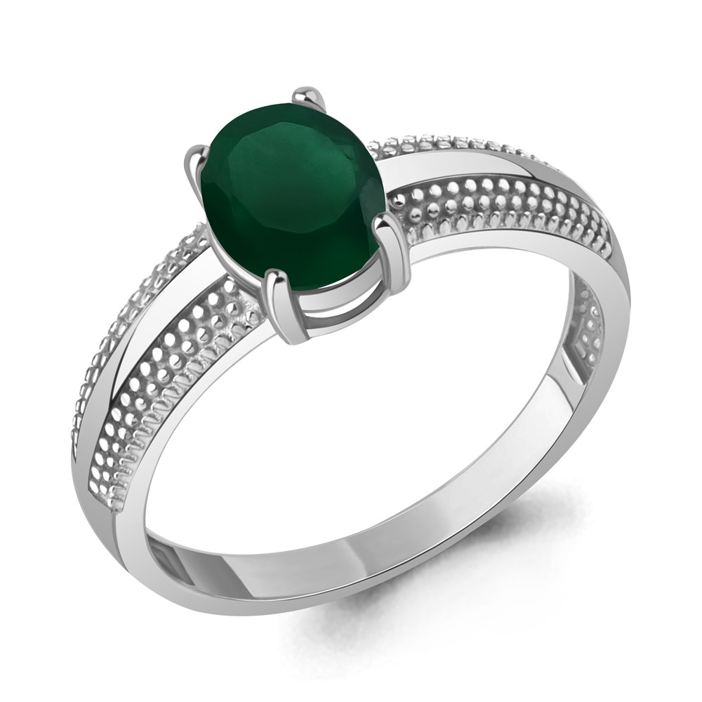 6984309 Кольцо из Серебра с агатом