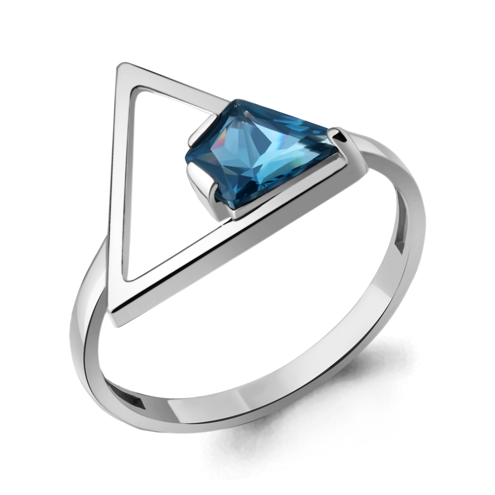 6987793 Кольцо из Серебра с нанотопазом лондон