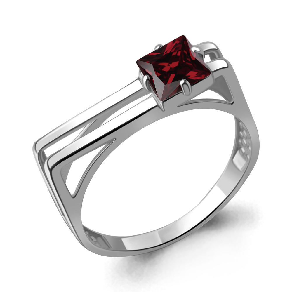 6989103 Кольцо из Серебра с гранатом