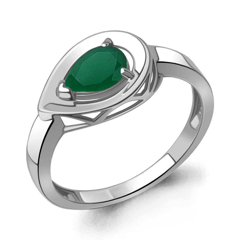 6990009 Кольцо из Серебра с агатом