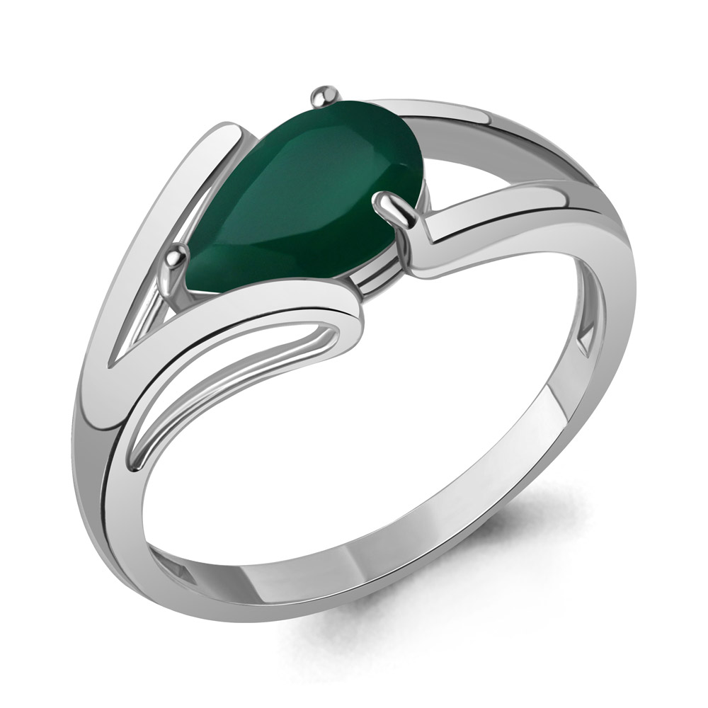 6990709 Кольцо из Серебра с агатом