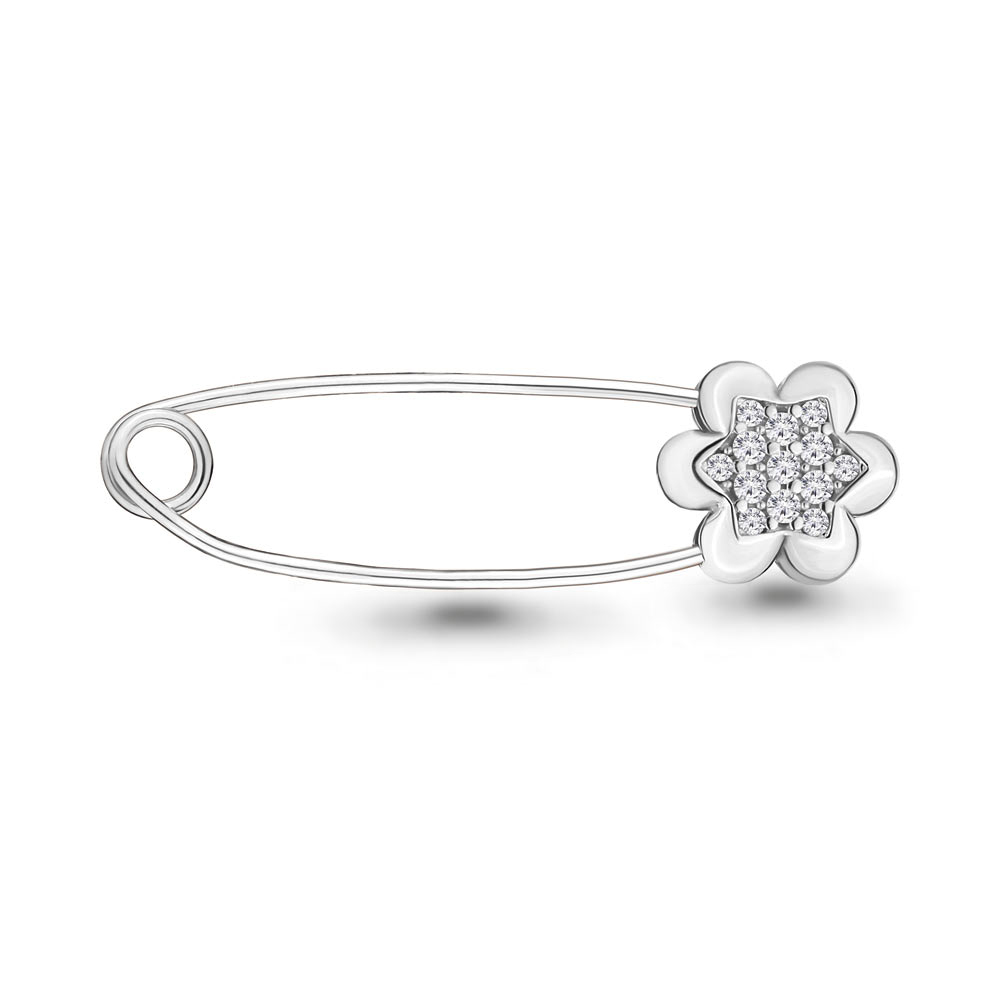 70484А Булавка из Серебра с фианитами