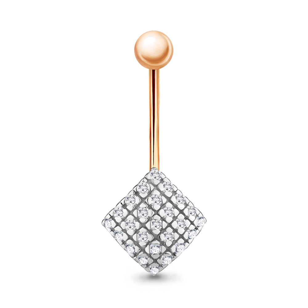 70539А Пирсинг из Золота с фианитами