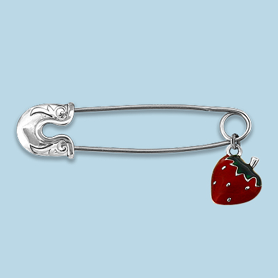 72580 Булавка из Серебра с эмалью из коллекции "Happy"