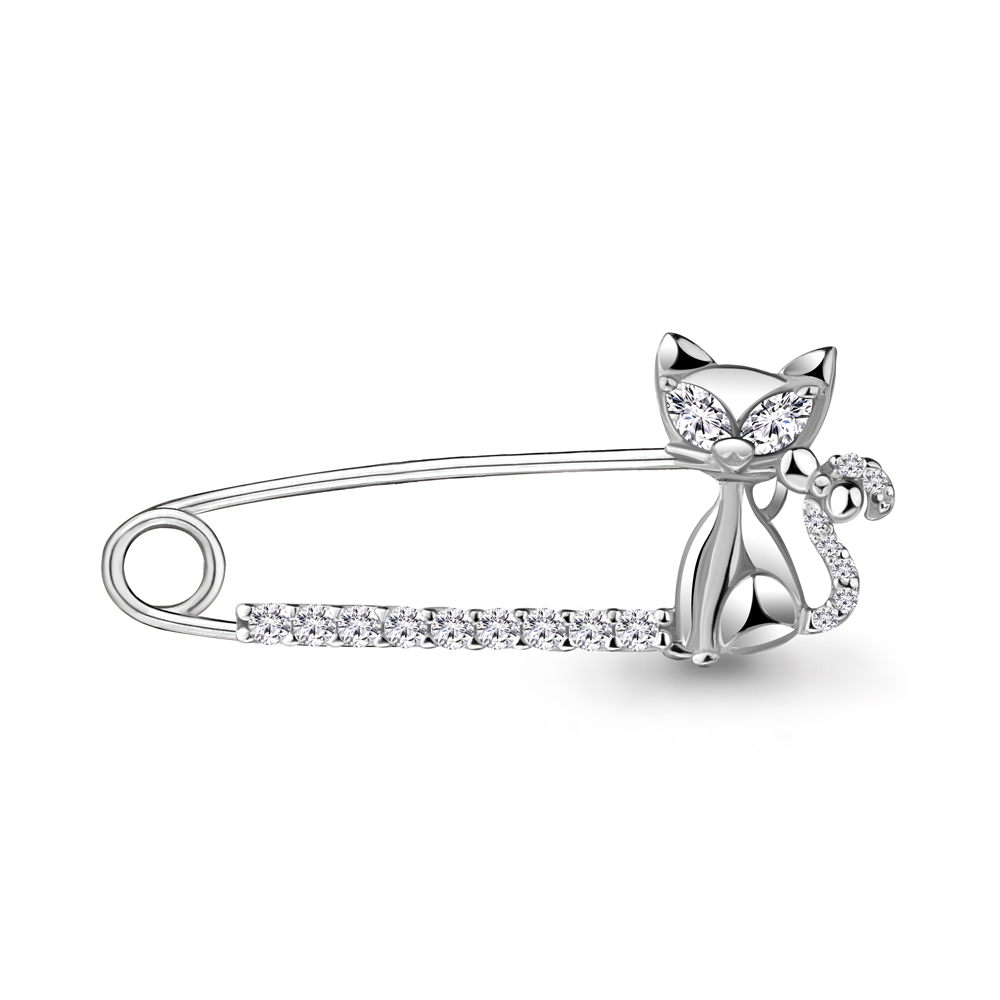 72631А Булавка из Серебра с фианитами