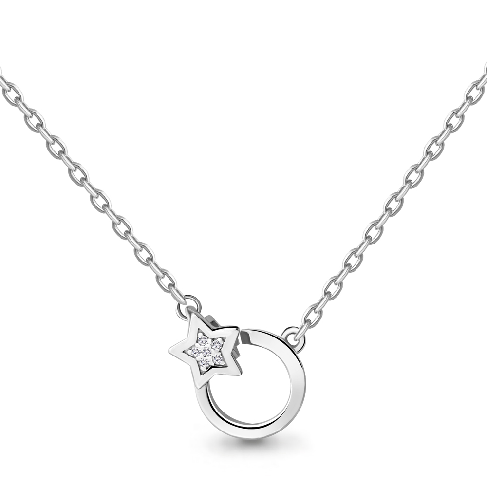 73583А Колье из Серебра с фианитами