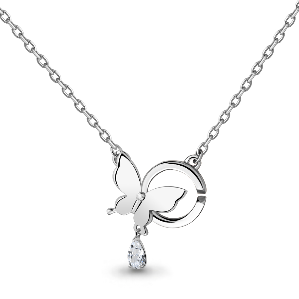 73595 Колье из Серебра с фианитом