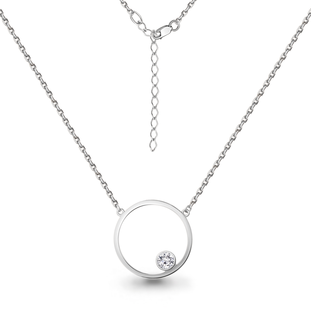 73676А Колье из Серебра с фианитом